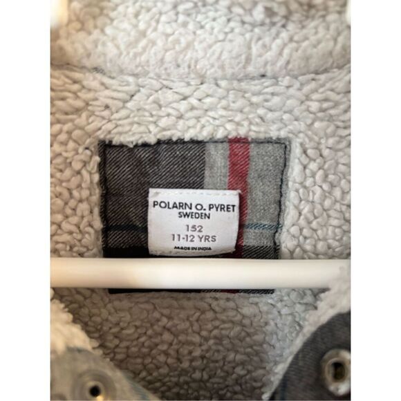 Polarn O Pyret Sweden Fleece Lined Plaid Shirt - Picture 2 of 3